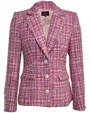 House of Kind D W Inspire Tweed Blazer - Purple