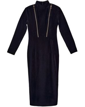 Iellele Velvet Dress - Blue