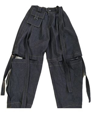 Zasta Studio Fragment Cargo Denim Pant - Grey