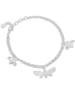 Moon London Joy Butterfly & Bee Adjustable Bracelet - Metallic