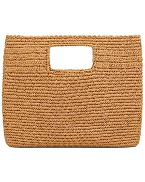 Sd Collection Neutrals Camel Tala Straw Bag - Brown