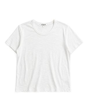 NOEND Cotton Modal Slub Crew Tee - White