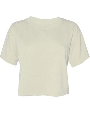 Joeleen Torvick Neutrals Cropped Box Top Tee - White