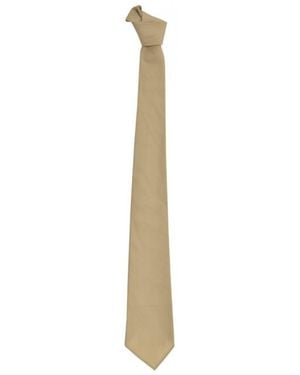 DAVID WEJ Plain Cotton Tie – - Metallic