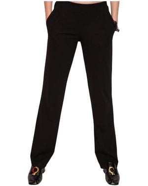 Miracles Manifester Mid-Rise Straight Leg Trousers - Black