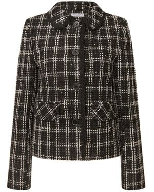 James Lakeland Checkered Pattern Jacket - Black