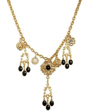 Caramel Vintage Jewellery Vintage Plated Dorothy Necklace - Metallic