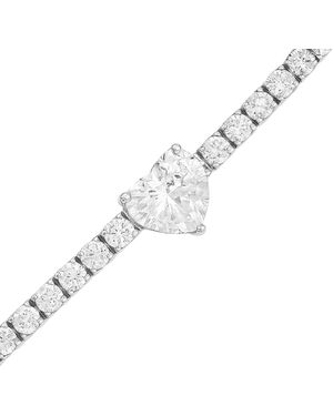 Maison De Gala Crystal Heart Glow Bracelet - White