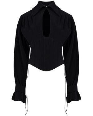 Pcfg Your Itch Corset Blouse - Black