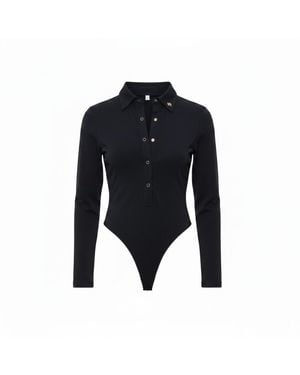Foray Golf Foreplay Golf Polo Bodysuit Long Sleeve - Black