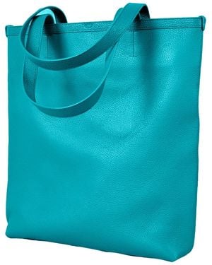 godi. The Ivy Handmade Leather Tote Bag - Blue