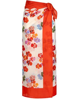 SUNSHINE TIENDA Flower Sarong - Red