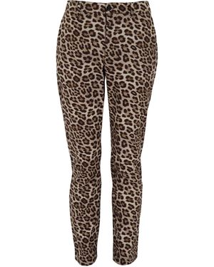 lords of harlech Charles Leopard Tailored Pant - Brown