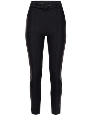 Goldie Byrd Belted Hybrid Trousers - Black