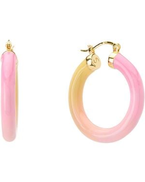 Dolcetto Designs Tropicale Sunset Hoop - Pink