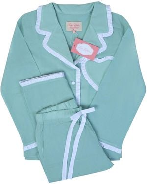Love Letters X Dolce Pistachio Pale/ Pyjama Set - Blue