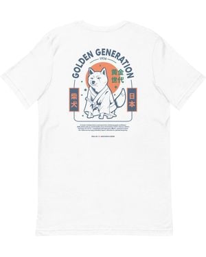 Anchor and Crew Five Shiba Inu Japan Era Organic Cotton T-Shirt - White