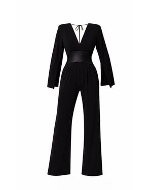 Monice London Imani Backless & Bra Friendly Jumpsuit - Black