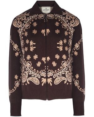 LOVEIST STORE Caprica Zipper Knitting Cardigan - Brown