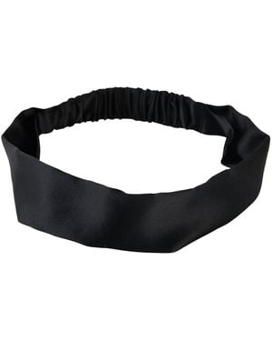Soft Strokes Silk Pure Mulberry Silk Flat Headband - Black