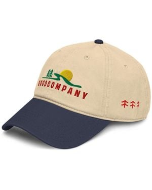 Anchor and Crew Neutrals Natural & Good Company Supply Cotton Embroidered Cap - Blue