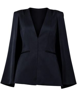 Zafur Medinah Cape Blazer - Blue