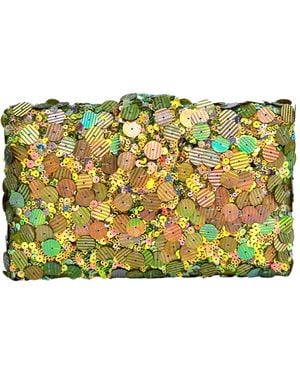 Simitri Iguana Kitsch Clutch Bag - Yellow