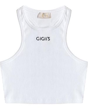 GIGII'S Soho Crop Tank - White