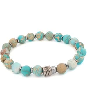 Ebru Jewelry Freedom Spirit Jasper & Eagle Bracelet - Blue