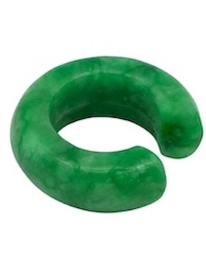 seree Abby Single Jade Cuff Earring - Green