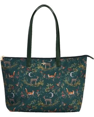 Fable England Into The Woods Grab Tote - Green