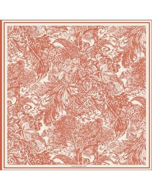 Jessie Zhao New York Terracotta Dream Double Sided Silk Scarf - Pink