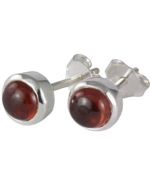 The Jewellery Store London January Birthstone Earring Studs – Garnet - Multicolour
