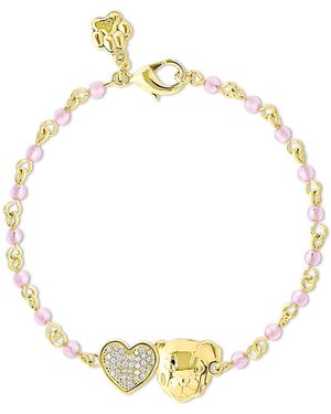 Cloud Haven Soft Hearted Pit Bull Cz Bracelet - Metallic