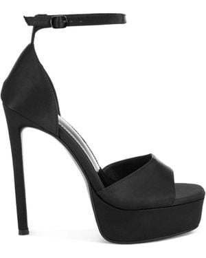 Rag & Co Marshis Towering Platform Heel Sandals - White