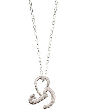 Claire Hill Designs Courage Shorthand Charm Necklace - Metallic