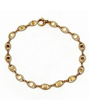 Jagged Halo Jewelry Festival Evil Eye Anklet - Metallic
