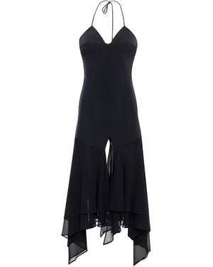 SÉLONE Caliste Handkerchief Dress - Black