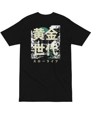 Anchor and Crew One Sumo Japan Era Heavy Cotton T-Shirt - Black