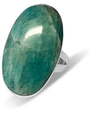 FV Jewellery La Stèle Amazonite Ring - Green
