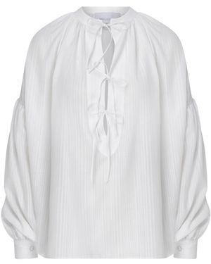 NAZLI CEREN Eve Shirt - White