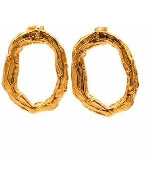 De Roms The Dusk Molten Stud Earrings - Metallic