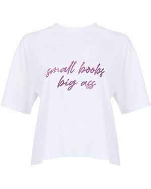 VAVI STUDIO Small Boobs, Big Ass T-Shirt - White