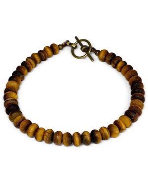 Rachel Nathan Neutrals Slim: Tiger's Eye Bracelet - Brown
