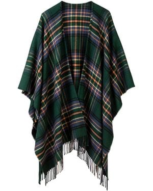 Araminta Campbell Ltd Amber Riverbank Lambswool Serape - Green