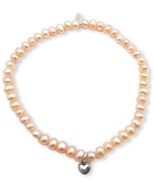 FV Jewellery La Pierre Fresh Water Pearl Stretchy Bracelet - Metallic