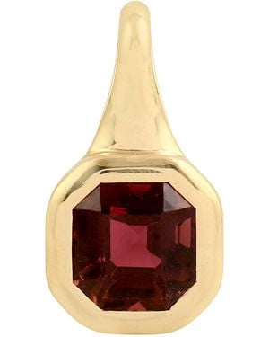 Artisan 18K Tourmaline Solitaire Pendant - Multicolour