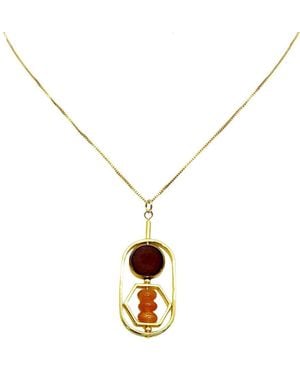 Aracheli Studio Art X Sunstone Necklace - Metallic
