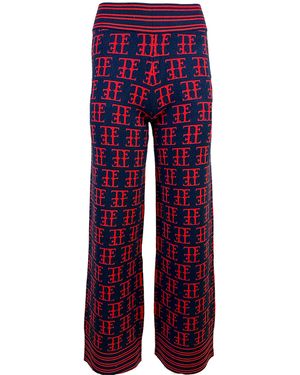 Team Event Te Logo Jacquard Après Ski Knit Pant - Red