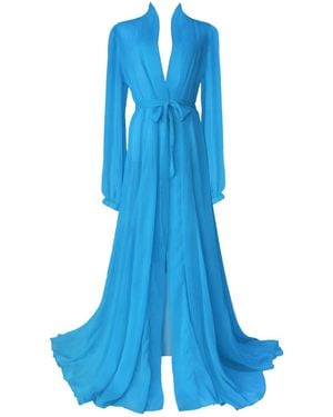 Ak Royalty Resortwear Alexis Beach Gown Azure - Blue